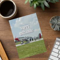 Geburtstagsfoto eines Vintage-Flugzeugs Pilot Cool