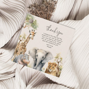 Geburtstagsfotos von Kindern mit wilden Tieren Geschenkanhänger