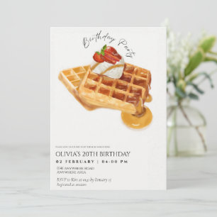 Geburtstagsfrühstück, Geburtstagsbrunch Einladung