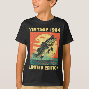 Geburtstagsgeschenk 1984 Angeln Fischer Fisch Gesc T-Shirt