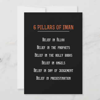 Geburtstagsgeschenk 6 Pilars von Iman Einladung