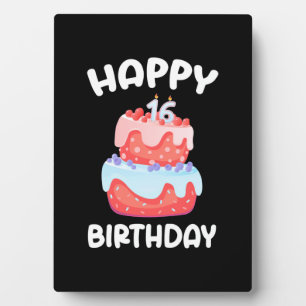 Geburtstagsgeschenk Alles Gute zum 16. Geburtsta Fotoplatte