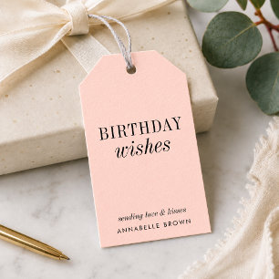 Geburtstagsgeschenk-Anhänger   Benutzerdefinierte  Geschenkanhänger
