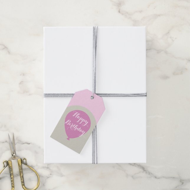 Geburtstagsgeschenk-Anhänger Geschenkanhänger (Mit Garn)