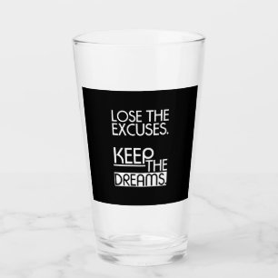Geburtstagsgeschenk Behalte die Träume Glas