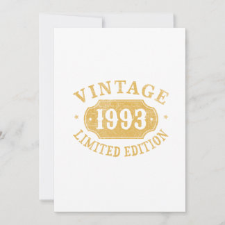 Geburtstagsgeschenk Best Limited für die 1993er Einladung