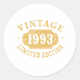 Geburtstagsgeschenk Best Limited für die 1993er Runder Aufkleber