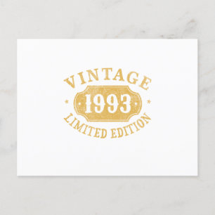 Geburtstagsgeschenk Bestes Limitiert für die 1993e Postkarte