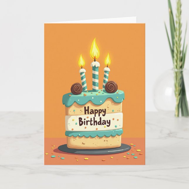 Geburtstagsgeschenk Bildkarte Karte (Vorderseite)
