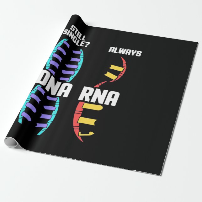 Geburtstagsgeschenk | Biologin DNA und RNA Geschenkpapier (Ungerollt)