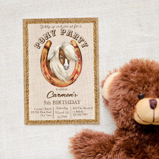 Geburtstagsgeschenk des Cowgirl Cowboy Partys lade Einladung