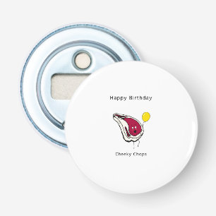 Geburtstagsgeschenk, freche Koteletts. Alles Gute Flaschenöffner