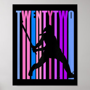 Geburtstagsgeschenk für 22-jährige Feldhockeyspiel Poster