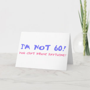 Geburtstagsgeschenk für 60 karte