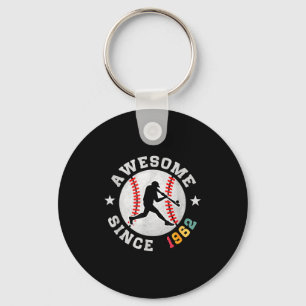 Geburtstagsgeschenk für Baseball-Fan 64 Jahre alt Schlüsselanhänger
