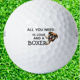 Geburtstagsgeschenk für BOXER Golfball