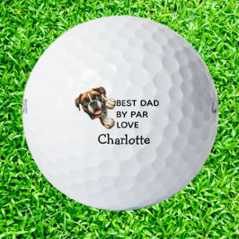 Geburtstagsgeschenk für den besten Boxer-Vater Golfball