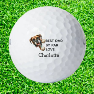 Geburtstagsgeschenk für den besten Boxer-Vater Golfball