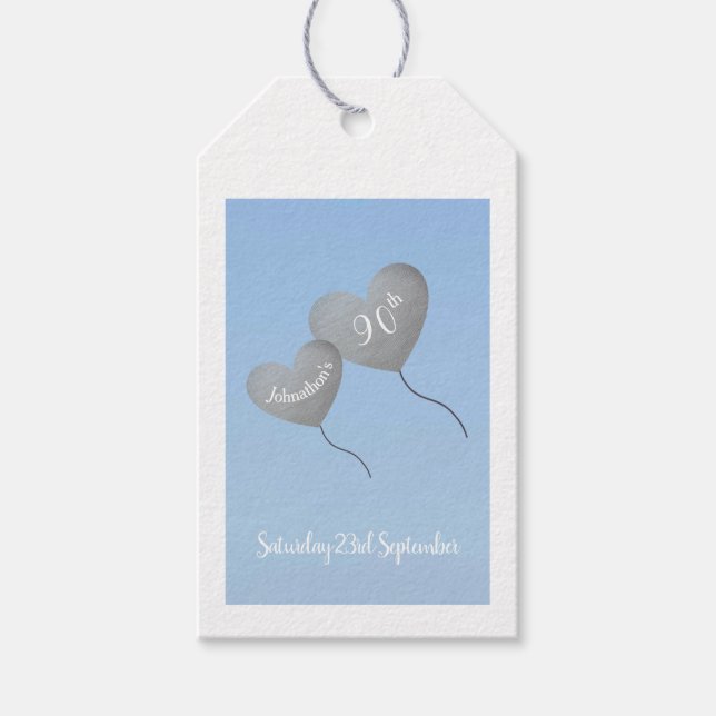 Geburtstagsgeschenk für den Menschen Geschenkanhänger (Vorderseite)