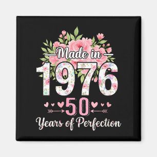 Geburtstagsgeschenk für Frauen, hergestellt 1976, Magnet