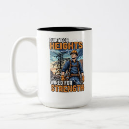 Geburtstagsgeschenk für heldenhaften Leitungsmonte Zweifarbige Tasse