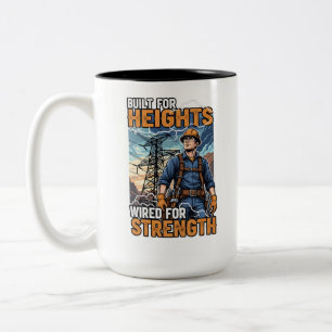 Geburtstagsgeschenk für heldenhaften Leitungsmonte Zweifarbige Tasse