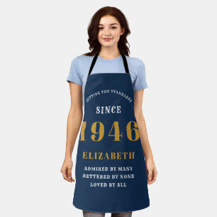 Geburtstagsgeschenk für ihr Vintages Blue Gold von Schürze