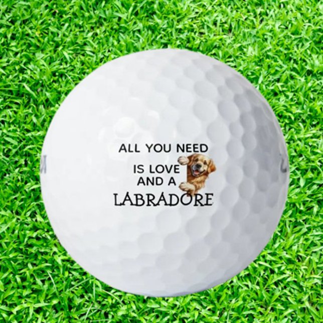 Geburtstagsgeschenk für LABRADOR-FREUND Golfball (Delight any Labrador lover with unique golf balls featuring adorable Lab designs)