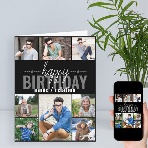 Geburtstagsgeschenk für Männer, personalisierte Fo Karte