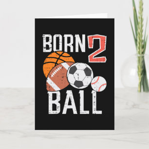 Geburtstagsgeschenk Fußll 2. Geburtstag Kleinkind  Karte