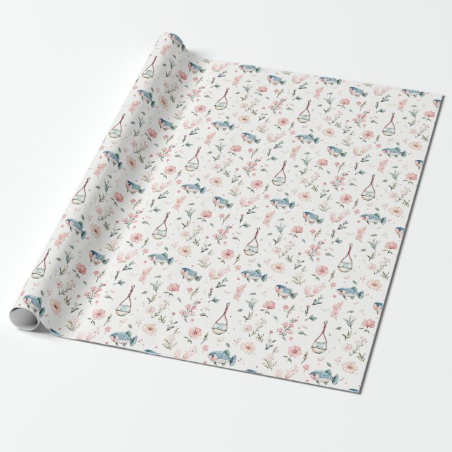Geburtstagsgeschenk | Ich glaube, ich fische Geschenkpapier (Ungerollt)