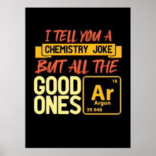 Geburtstagsgeschenk Ich sage Ihnen eine Chemie Poster