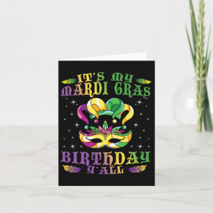 Geburtstagsgeschenk Idee feiern Masquerade Kostüm Karte