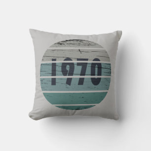 Geburtstagsgeschenk im Jahrgang 1970 Kissen