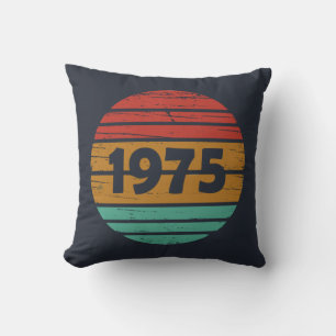 Geburtstagsgeschenk im Jahrgang 1975 Kissen
