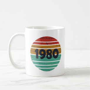 Geburtstagsgeschenk im Jahrgang 1980 Kaffeetasse