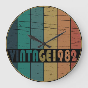 Geburtstagsgeschenk im Jahrgang 1982 Große Wanduhr