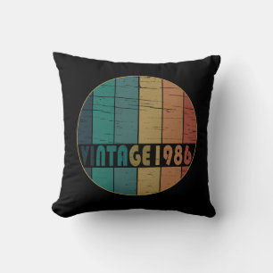 Geburtstagsgeschenk im Stil der 1986er Jahrgangsmo Kissen