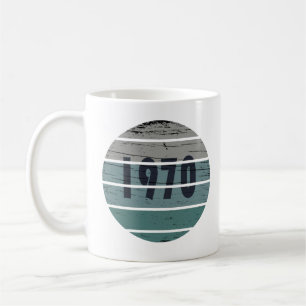 Geburtstagsgeschenk im Stil der Jahrgangs 1970 Kaffeetasse