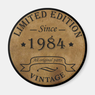 Geburtstagsgeschenk im Stil von 1984 Vintage Magnet