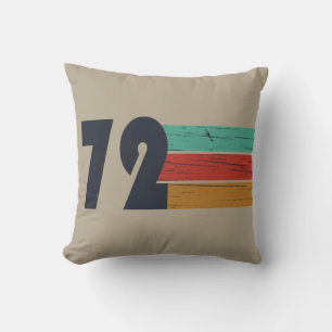 Geburtstagsgeschenk im Vintage-Stil von 1972 Kissen