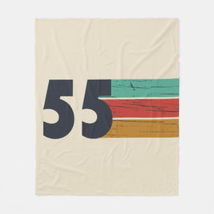 Geburtstagsgeschenk Jahrgang 1955 Fleecedecke