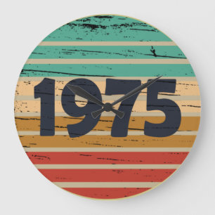 Geburtstagsgeschenk Jahrgang 1975 Große Wanduhr
