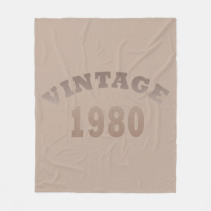 Geburtstagsgeschenk Jahrgang 1980 Fleecedecke