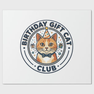 Geburtstagsgeschenk Katze Katzenliebhaber Geschenk Geschenkpapier