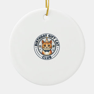 Geburtstagsgeschenk Katze Katzenliebhaber Geschenk Keramik Ornament