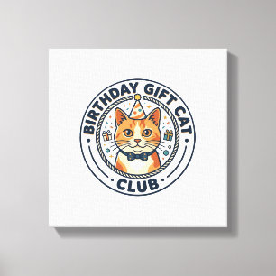 Geburtstagsgeschenk Katze Katzenliebhaber Geschenk Leinwanddruck