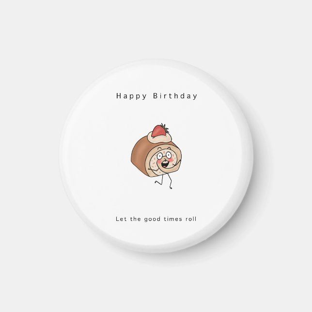 Geburtstagsgeschenk, Kuchenmagnet, lustiges Gesche Magnet (Vorne)