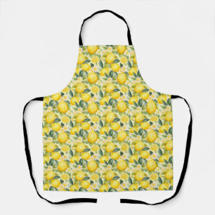 Geburtstagsgeschenk Lemon and Daisy Nahtlos Schürze