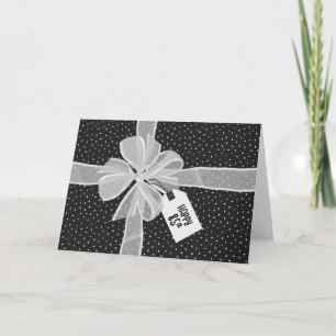 Geburtstagsgeschenk mit Bow Card Karte